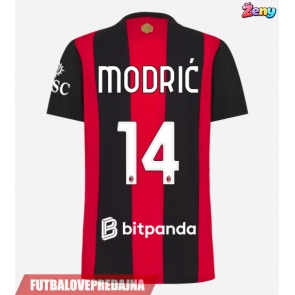 Lacne Ženy Futbalové dres AC Milan Luka Modric #14 2026-27 Krátky Rukáv - Domáci